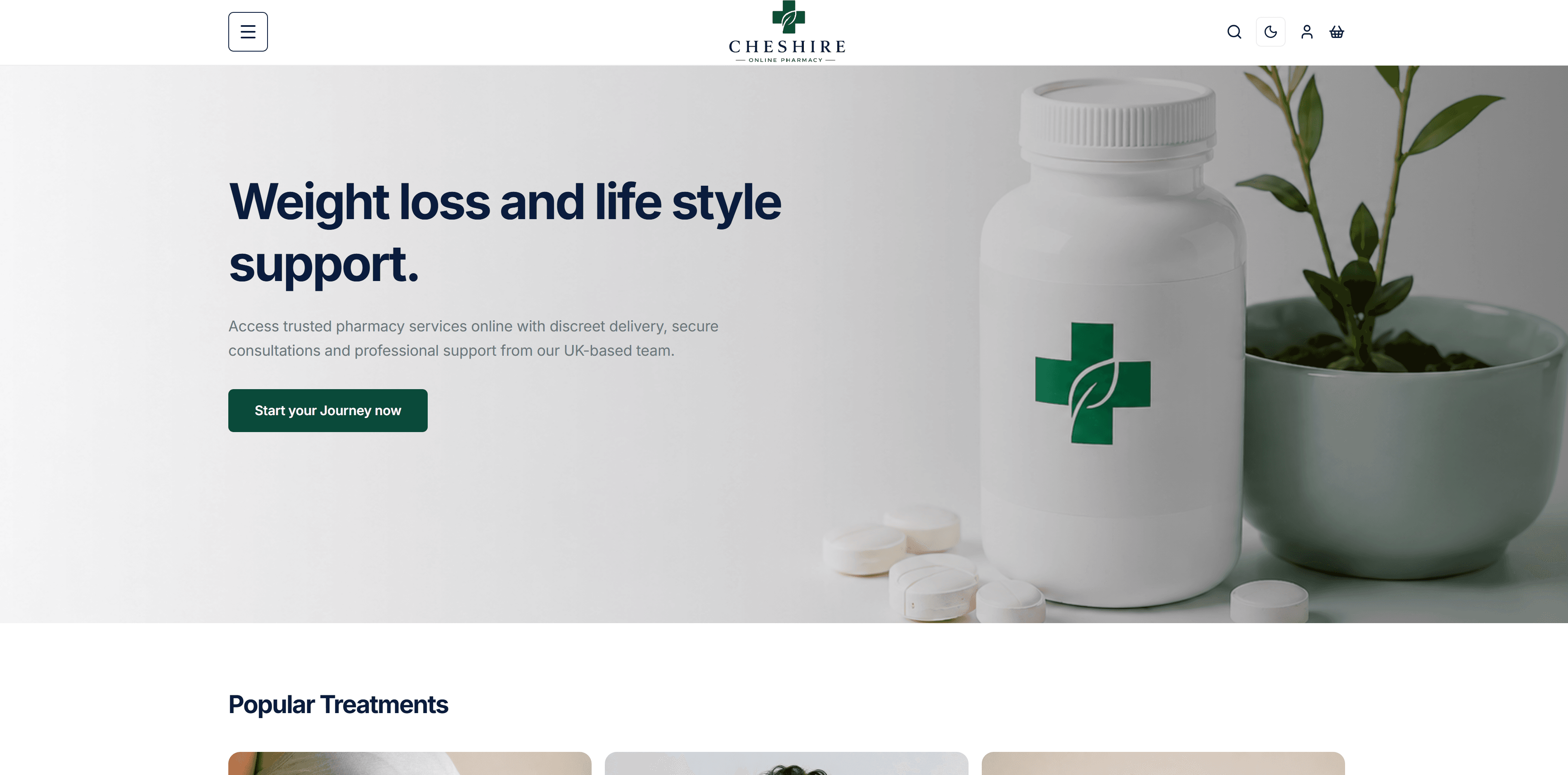 Cheshire Online Pharmacy platform